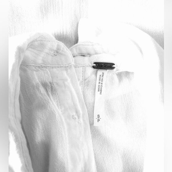 Free People Twice As Nice Bohemian Gauze Emblazoned Tunic Top Women’s S - Picture 5 of 6